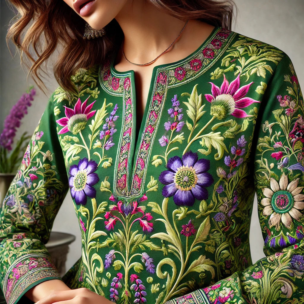 CREPE EMBROIDERY 8871-PP