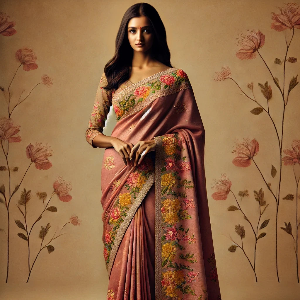 Slub Silk Embroidery