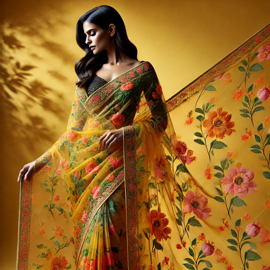 ORGANZA EMBROIDERY EHW-1057