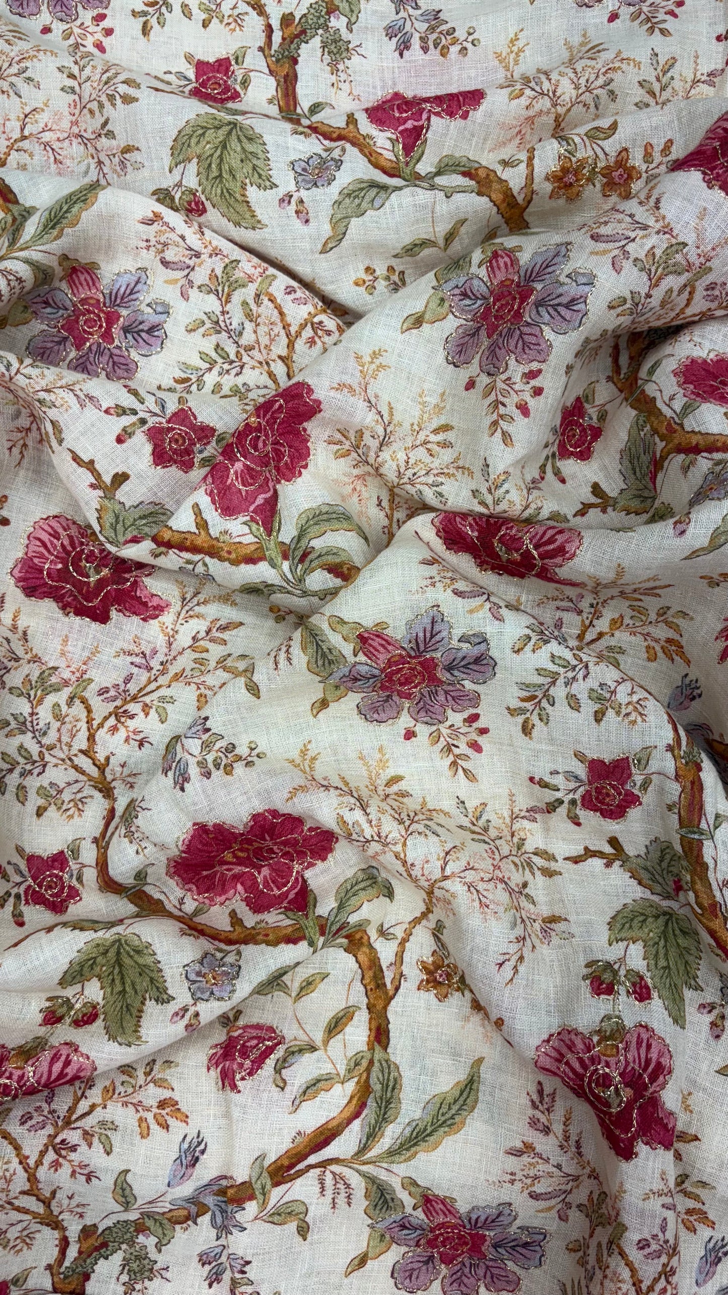 LINEN PRINT AARI EMB