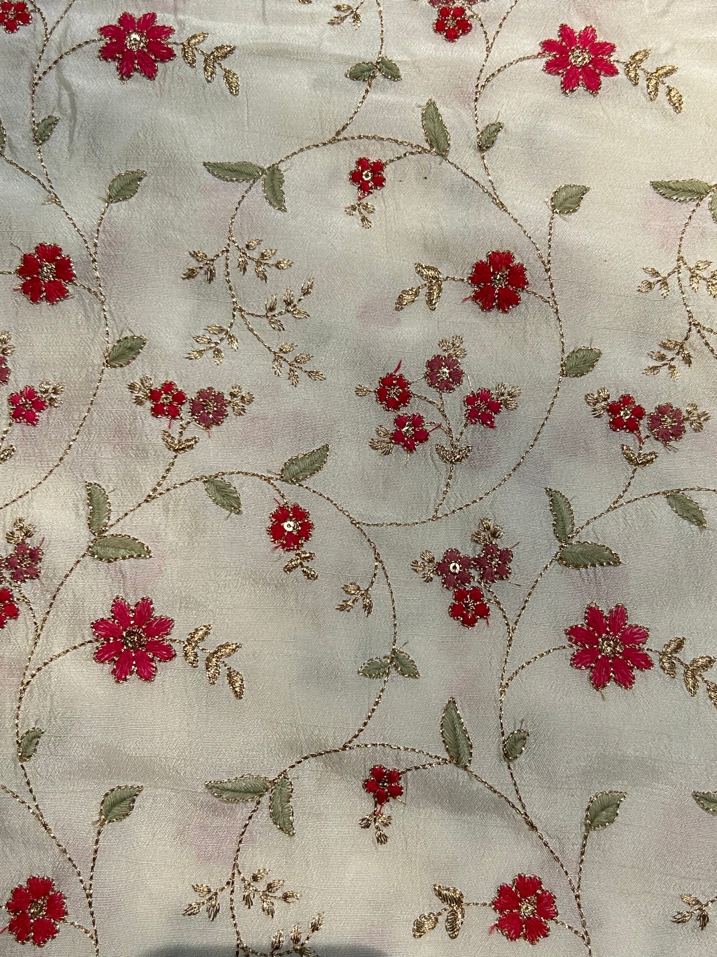 Slub Silk Embroidery