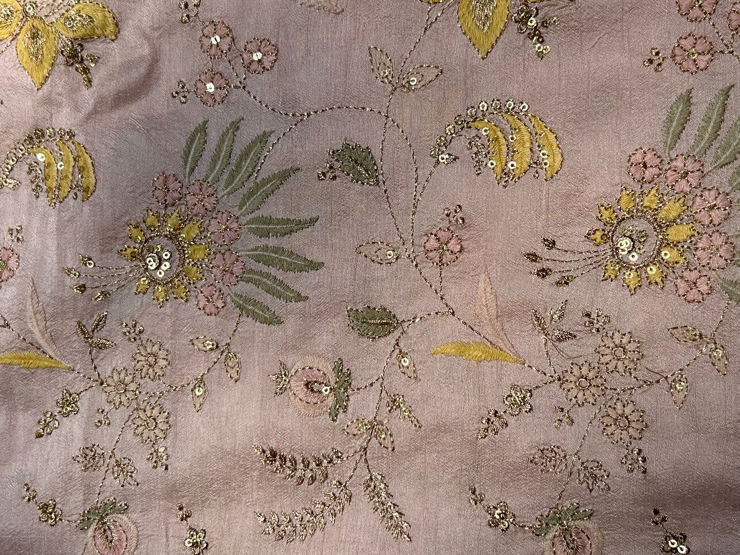 Slub Silk Embroidery