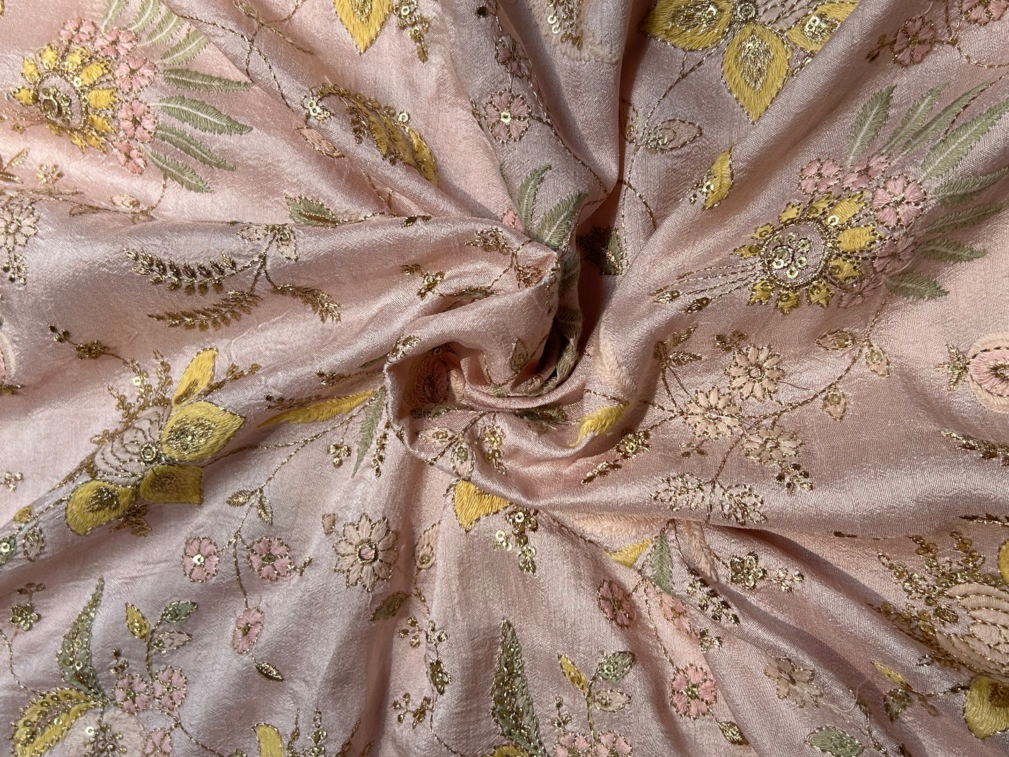 Slub Silk Embroidery