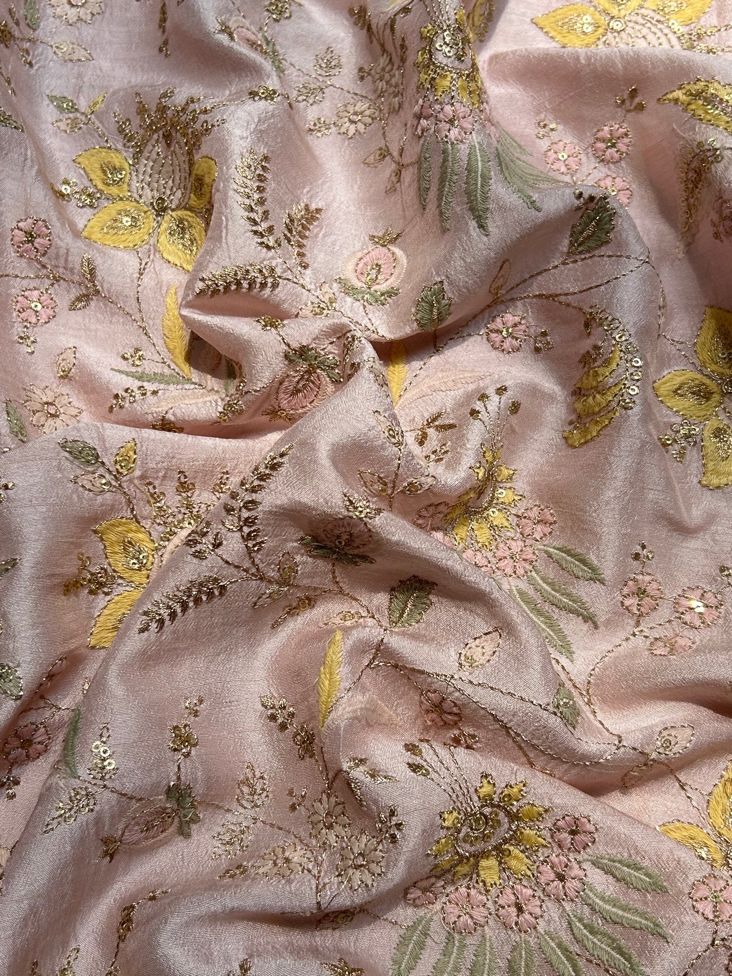 Slub Silk Embroidery