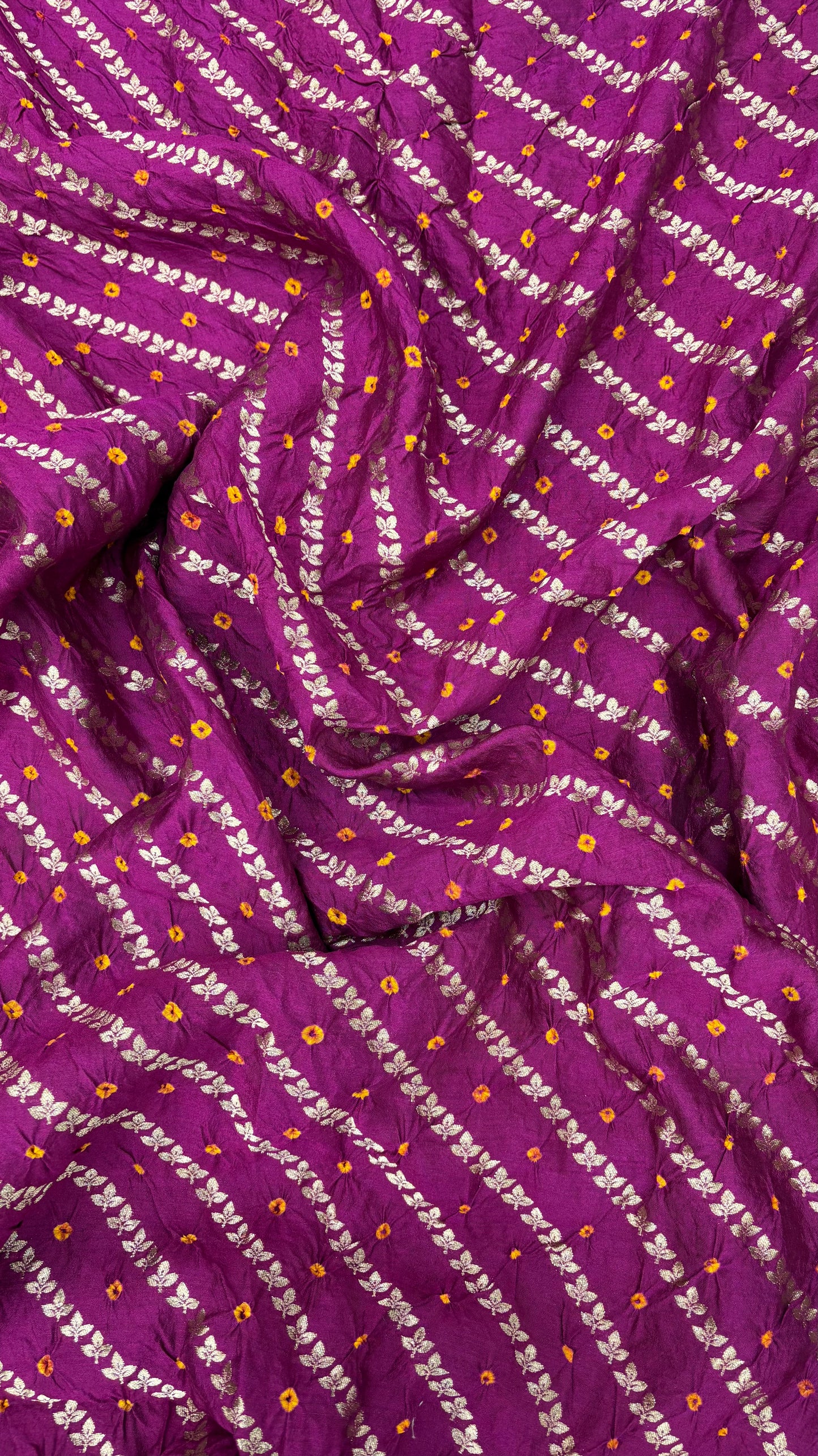 Chiniya Silk Banarasi With Bandhani