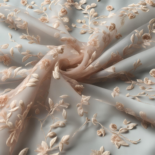 Organza embroidery