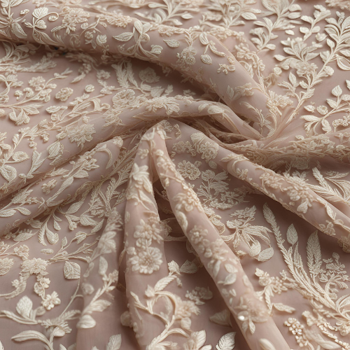 Georgette embroidery