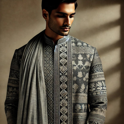 Slub Silk Embroidery