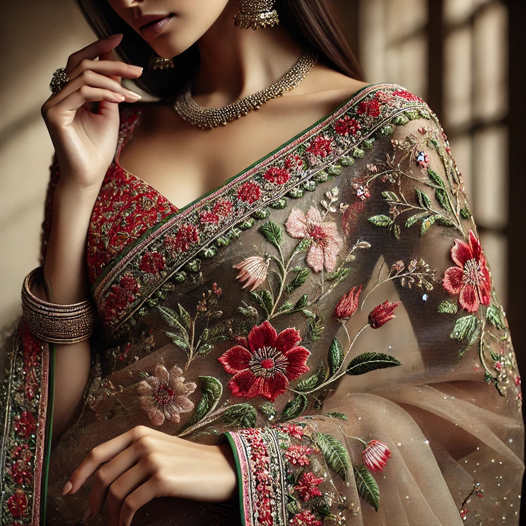 GEORGETTE EMBROIDERY 14555