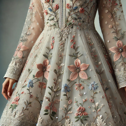 GEORGETTE EMBROIDERY DN-MK-505