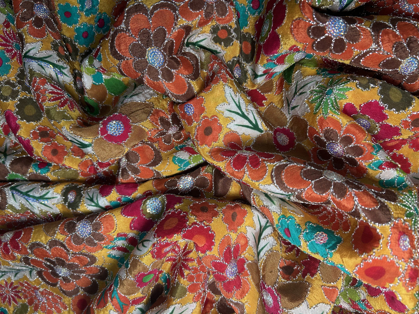 CREPE SILK EMBROIDERY DN-665