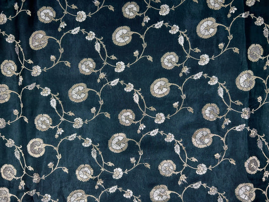 DUPION BANARASI SILVER-GOLD JAL
