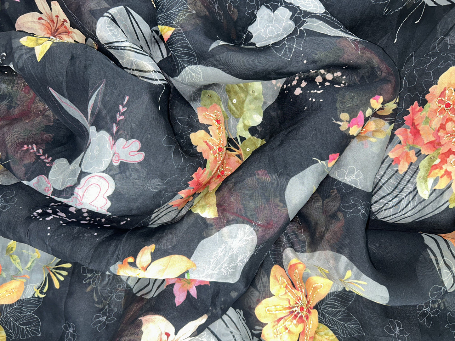 ORGANZA EMBROIDERED EHW 1138