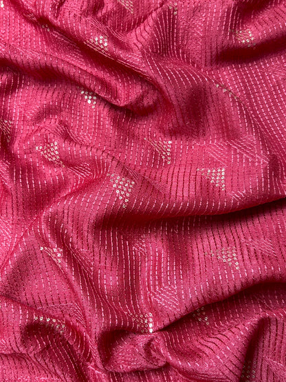 Slub Silk Embroidery