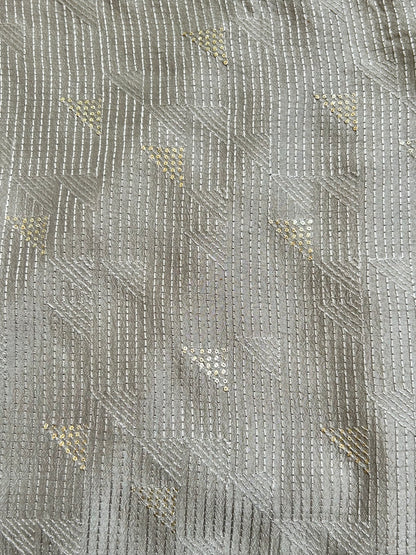 Slub Silk Embroidery