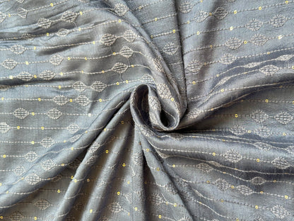 Slub Silk Embroidery