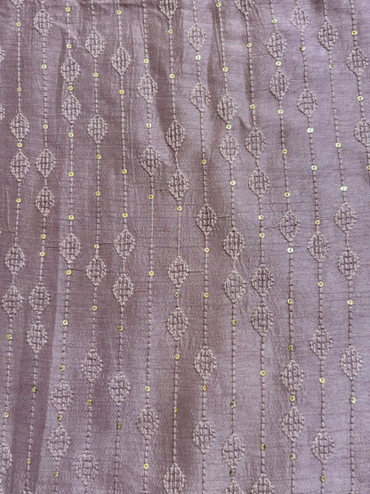 Slub Silk Embroidery