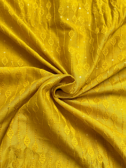 Slub Silk Embroidery