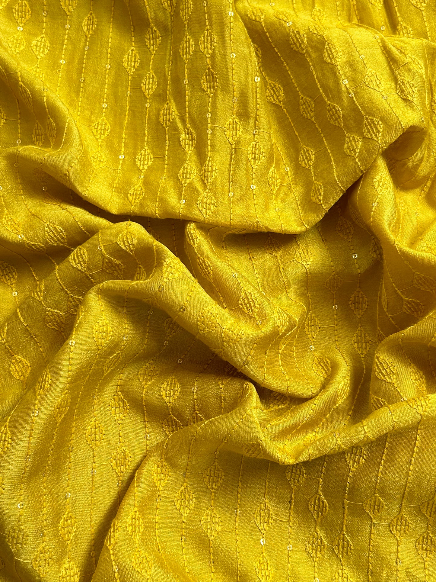 Slub Silk Embroidery