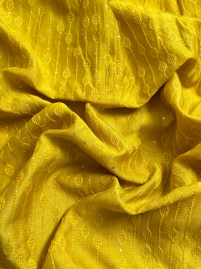 Slub Silk Embroidery