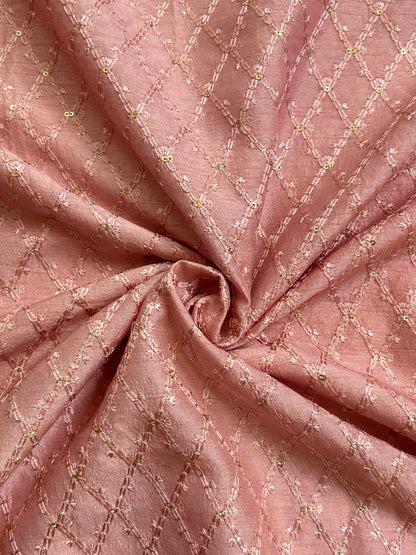 Slub Silk Embroidery