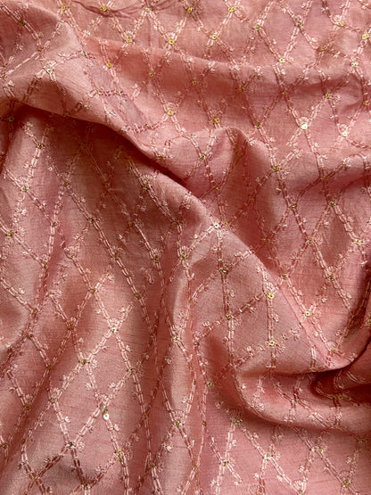 Slub Silk Embroidery