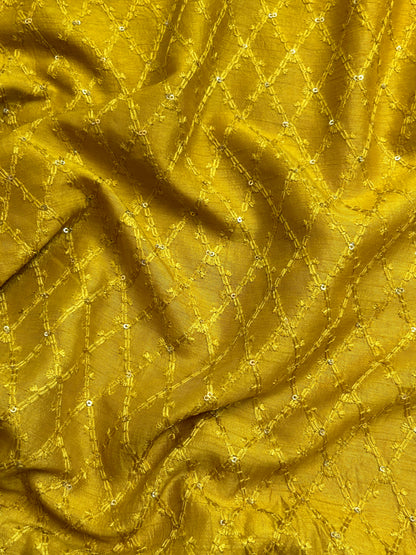 Slub Silk Embroidery