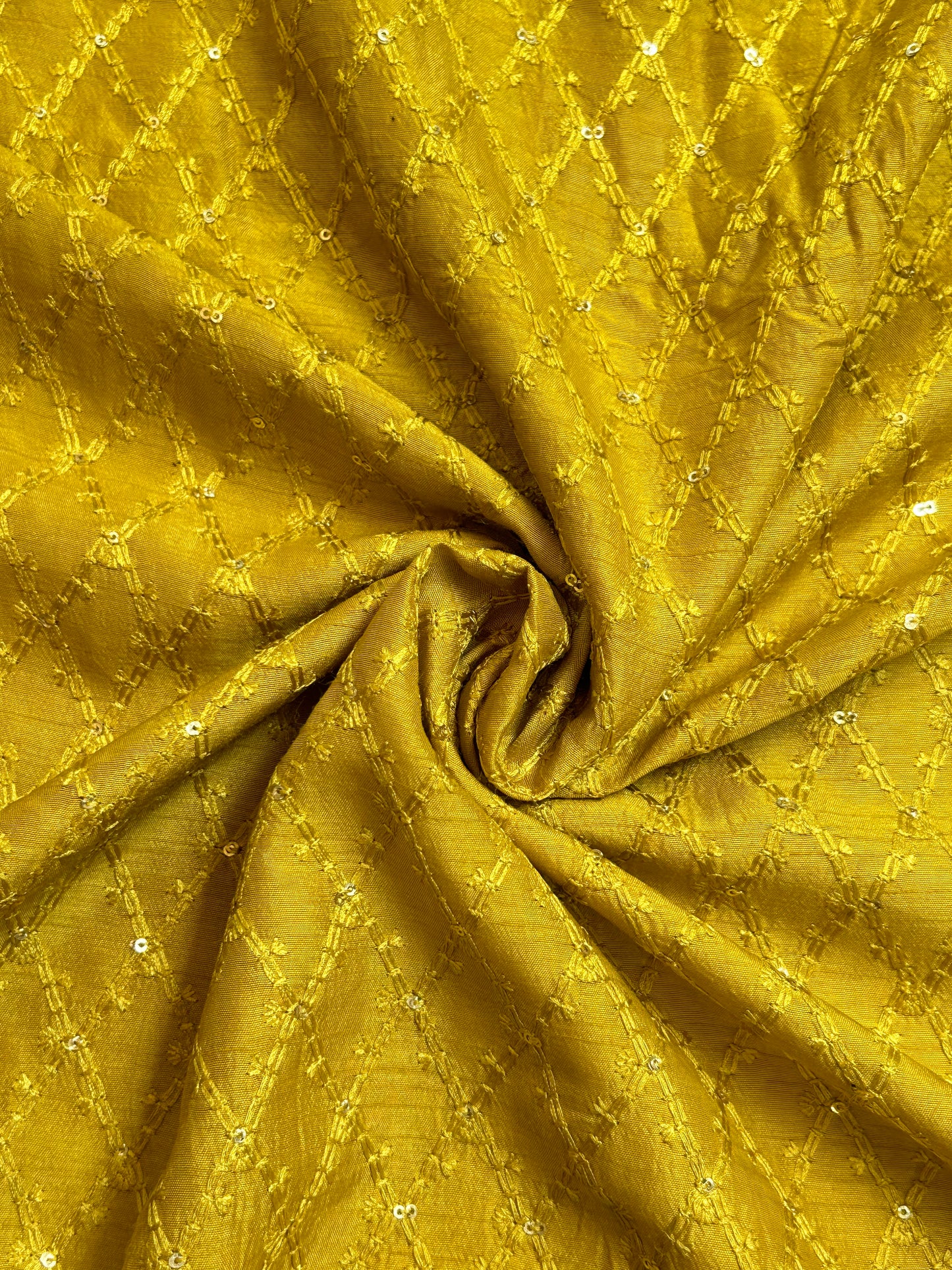 Slub Silk Embroidery