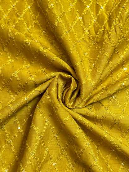 Slub Silk Embroidery