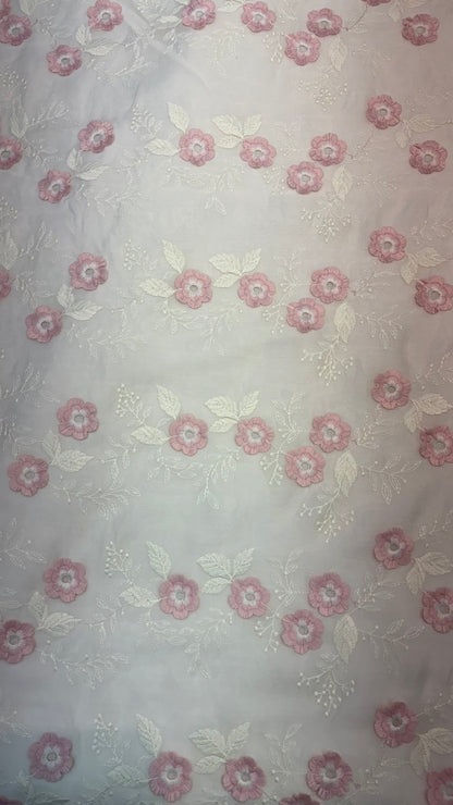 Tencel 3D Embroidery