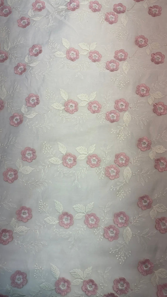 Tencel 3D Embroidery