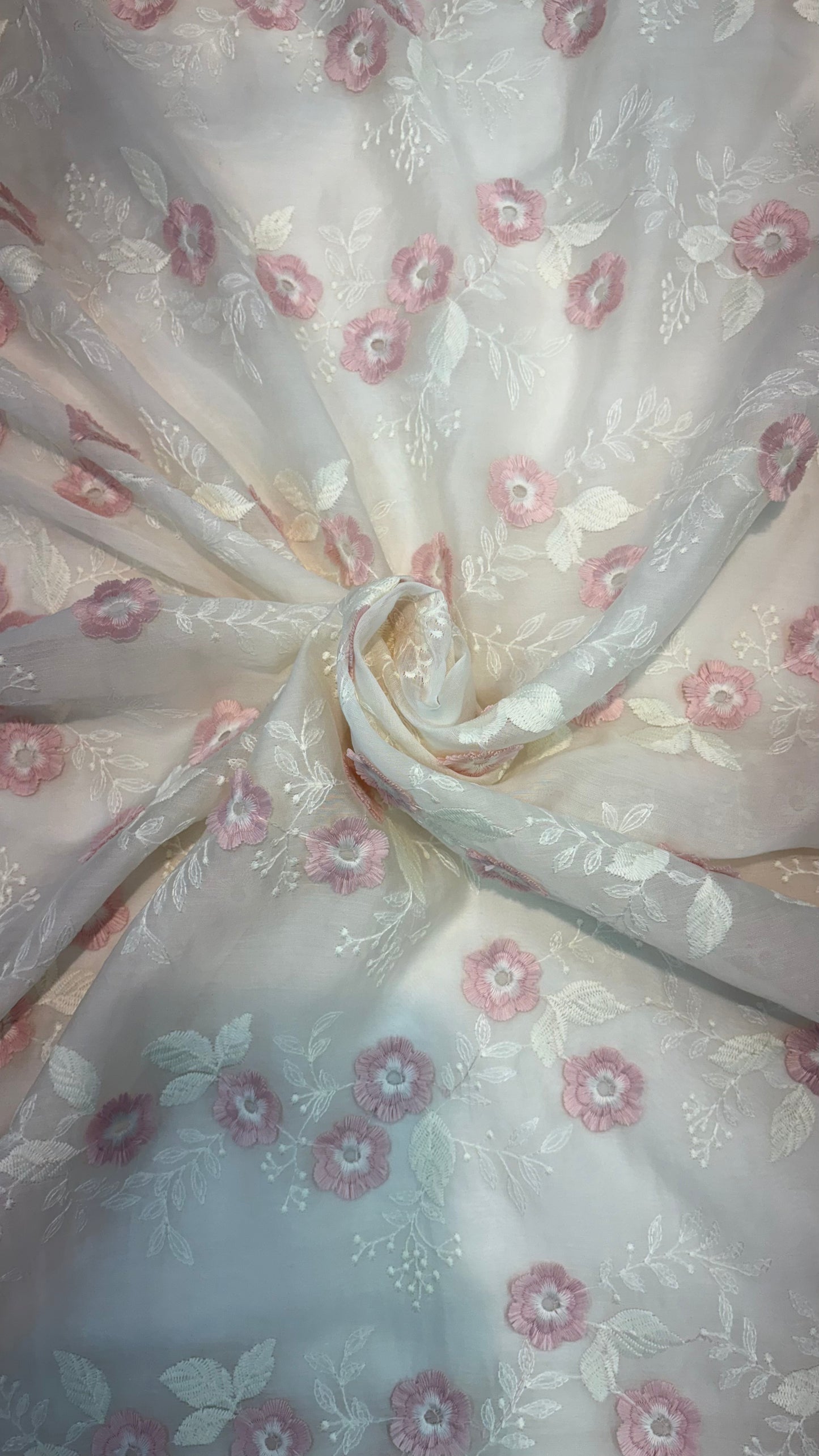 Tencel 3D Embroidery