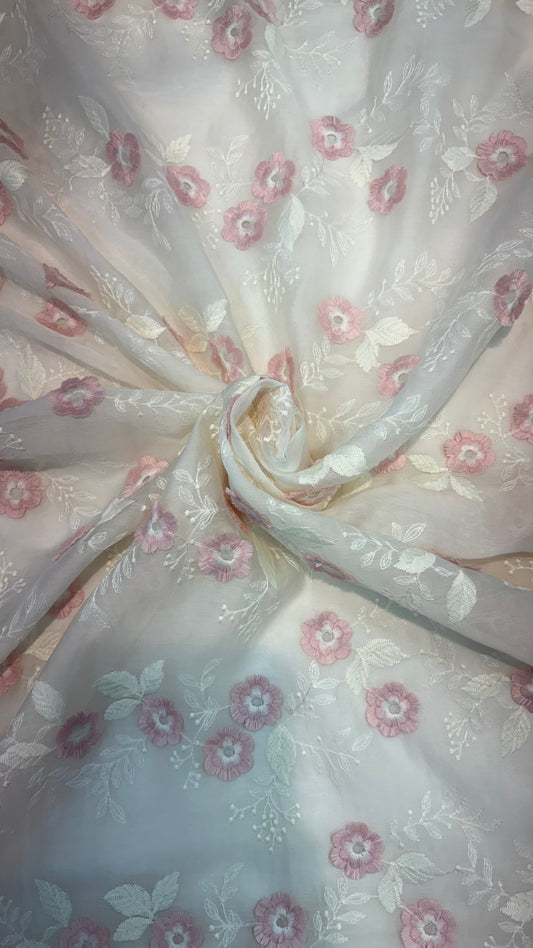Tencel 3D Embroidery