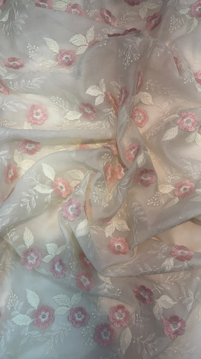 Tencel 3D Embroidery