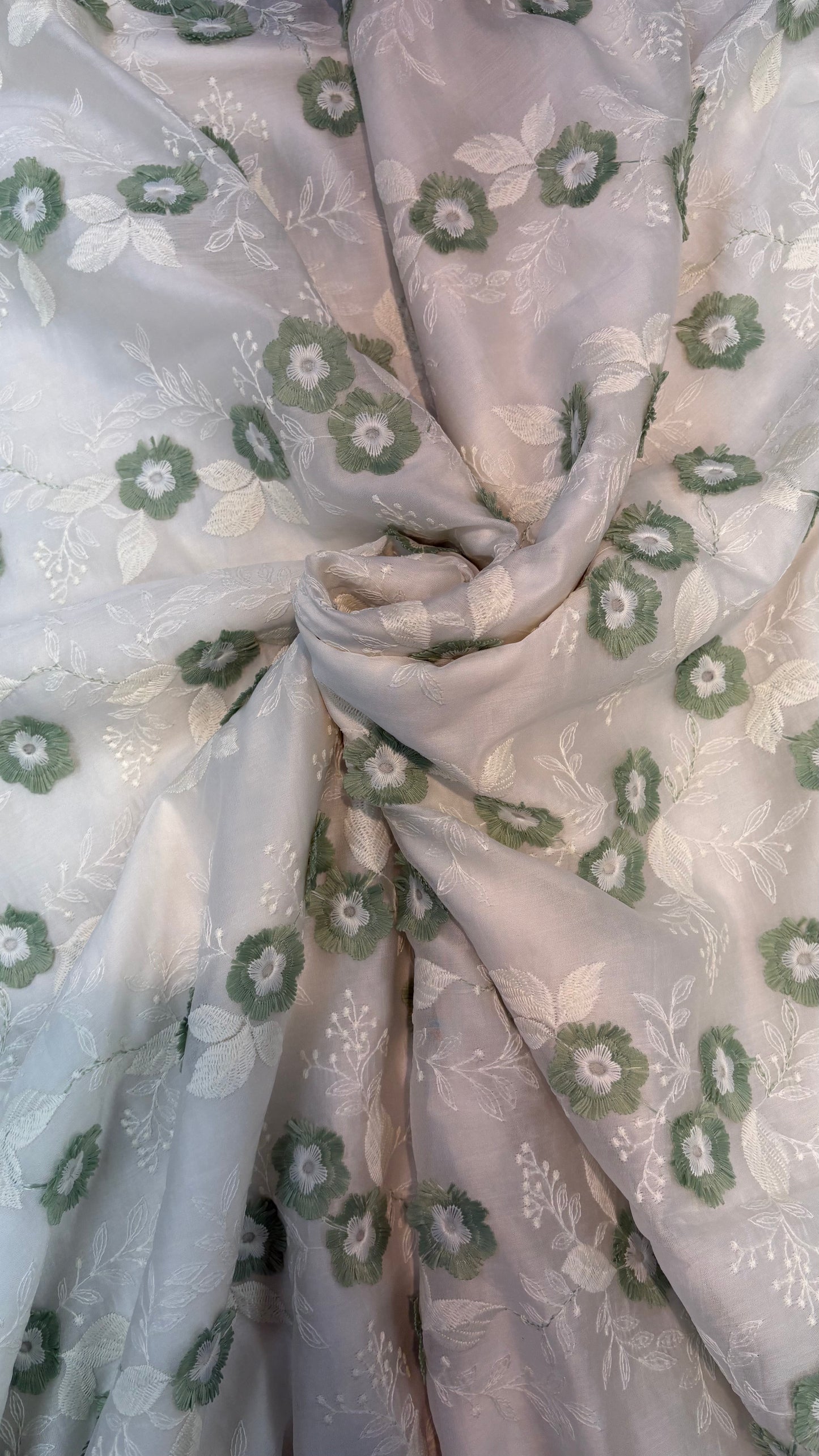 Tencel 3D Embroidery
