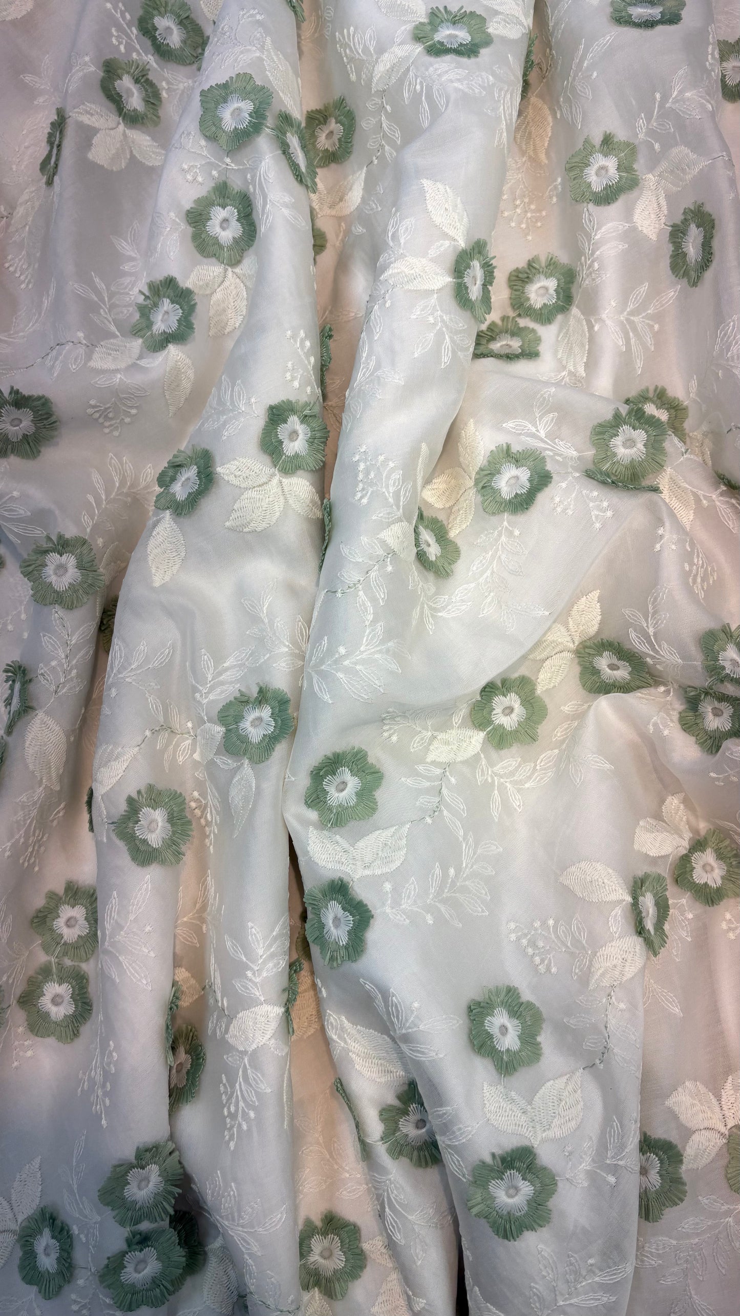 Tencel 3D Embroidery