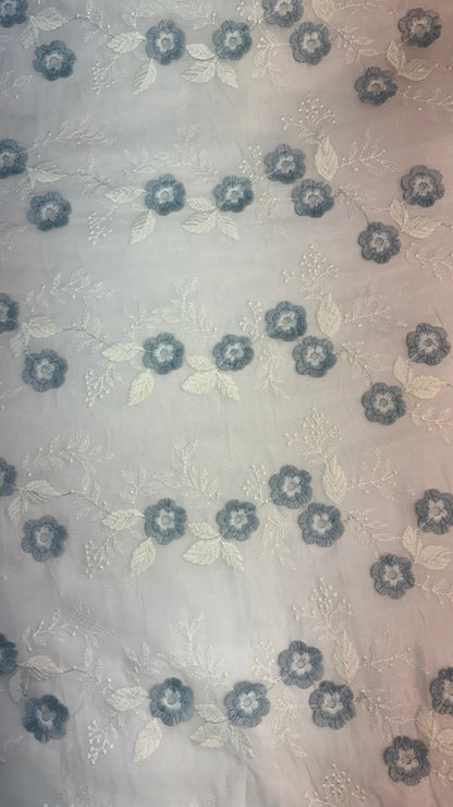 Tencel 3D Embroidery