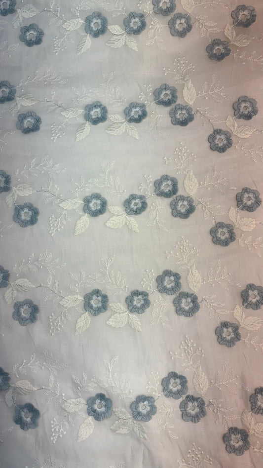 Tencel 3D Embroidery