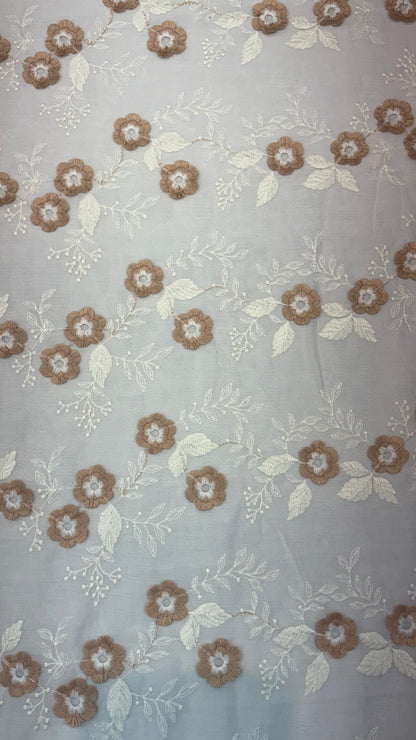 Tencel 3D Embroidery