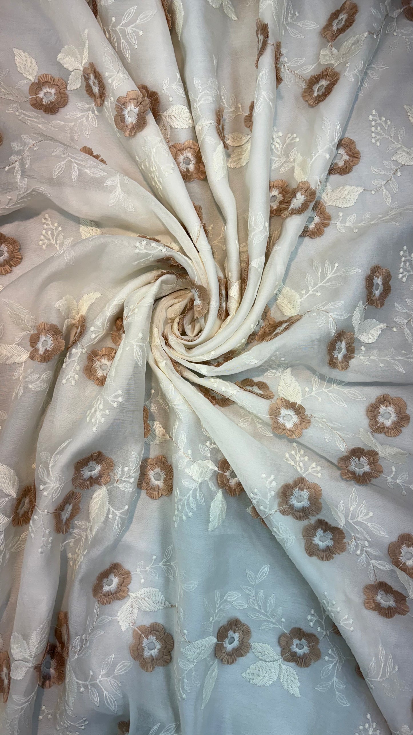 Tencel 3D Embroidery