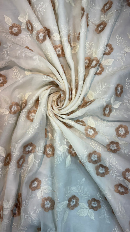 Tencel 3D Embroidery