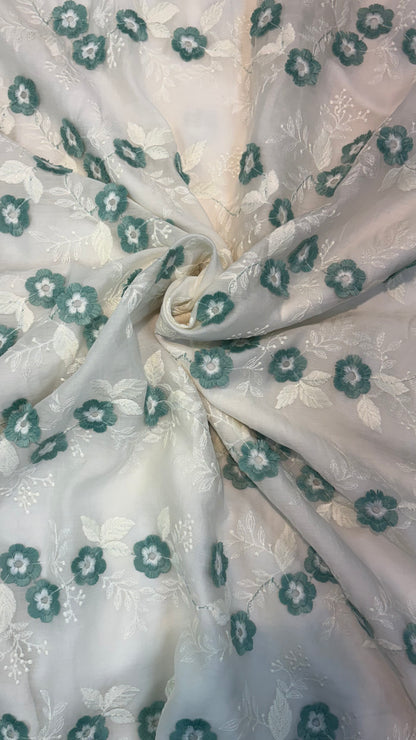 Tencel 3D Embroidery