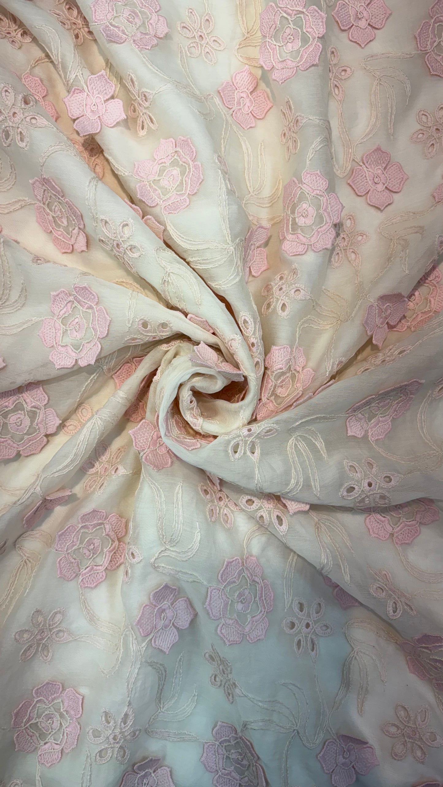 Tencel 3D Embroidery
