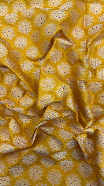 Pure Dupion Minakari Banarsi Silk