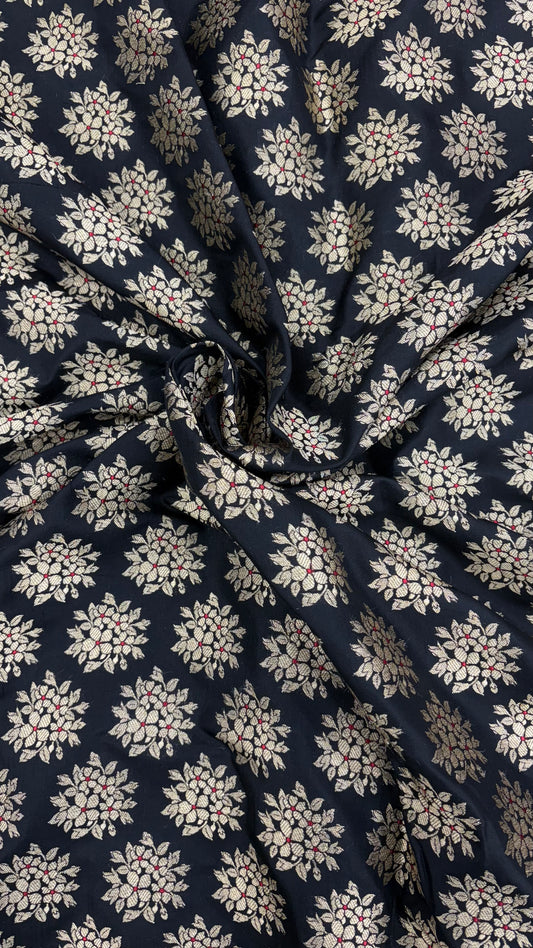 Pure Dupion Minakari Banarsi Silk