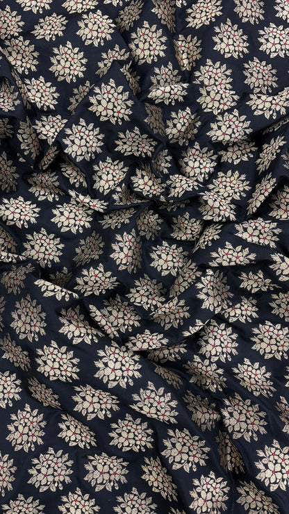 Pure Dupion Minakari Banarsi Silk