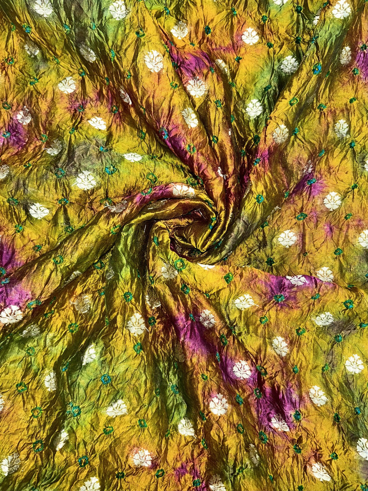 DUPION SILK TIE AND DYE
