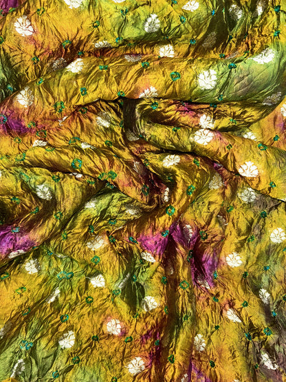 DUPION SILK TIE AND DYE