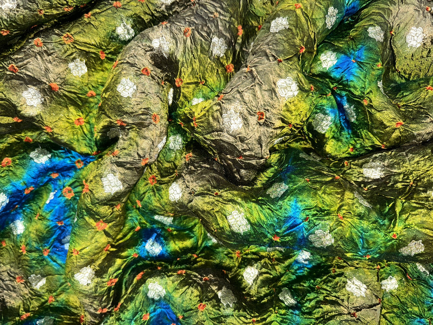 DUPION SILK TIE AND DYE
