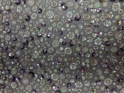 NET EMBROIDERY CRYSTAL FULL